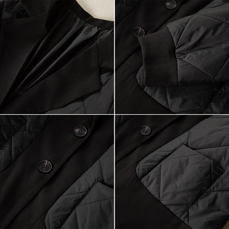コートとしてもジャケットとしても決まる♪キルティング加工のジャケット-全身